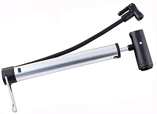 Bike Pump : Plztou Bicycle Foor Pump Includes Mount Kit Mini Bicycle Air Tire Pump Suitable To Mountain Other Road Suitable for Bicycles (Color : Silver, Size : 31cm) (Color : Silver, Size : 31cm)