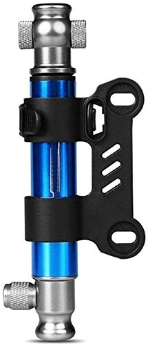 Bike Pump : Plztou Bicycle Foor Pump Mini Bike Pump Includes Mount Kit Tire Pump For Mountain And 80 PSI High Pressure Capacity Suitable for Bicycles (Color : Blue, Size : 15.5&times2.2cm)