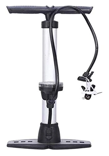 Bike Pump : Plztou Bicycle Pump Aluminum Alloy Bicycle Pump Ergonomic Bicycle Floor Pump With Pressure Gauge And Intelligent Valve Head Especially Suitable For Mountain And Road Bikes Suitable for Bicycles
