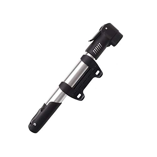 Bike Pump : Portable Bike Pump Foldable Handle Mini Hand Air Pump With Fixed Frame For Various Bicycle Tires And Balls