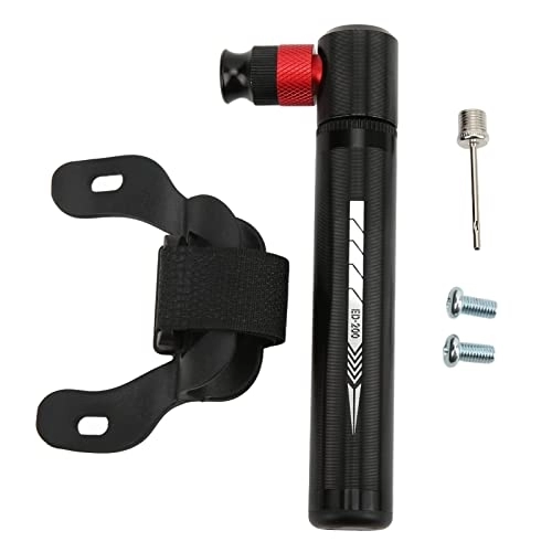 Bike Pump : Portable Handheld Mini Bike Pump - Lightweight, Compact, and Compatible with Multiple Valve Types - Ideal for Inflating Tires on Road and Mountain Bikes(Black)