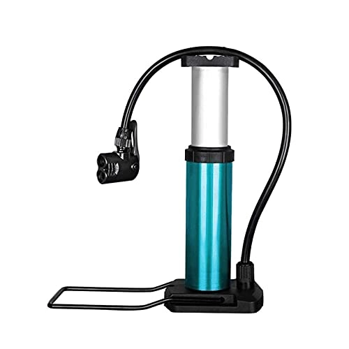 Bike Pump : Portable Mini Bicycle Floor Pump, Bicycle Tire Pump, High Pressure Bicycle Floor Pump, Automatic Reversible Valve, Mini Bicycle Inflator Pump 120PSI With Multi-function Ball Needle ( Color : Blue )