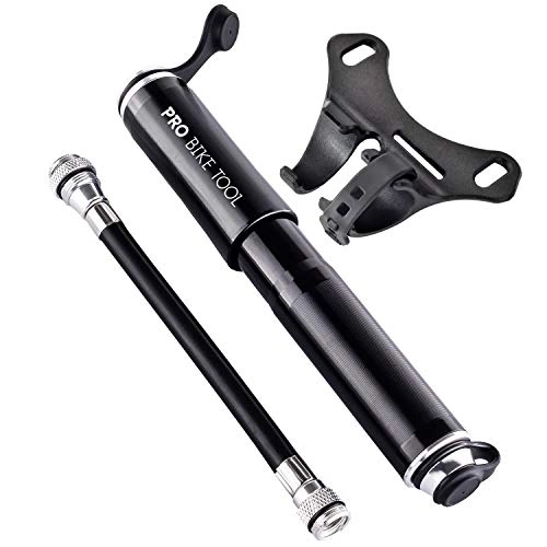 Bike Pump : PRO BIKE TOOL Mini Bike Pump Fits Presta and Schrader - High Pressure PSI - Reliable, Compact & Light - Best Quality & Performance - Bicycle Tire Pump for Road, Mountain and BMX