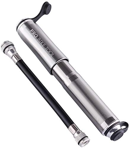 Bike Pump : PRO BIKE TOOL Mini Bike Pump Fits Presta and Schrader - High Pressure PSI - Reliable, Compact & Light - Bicycle Tire Pump for Road, Mountain and BMX Bikes