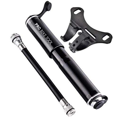 Bike Pump : PRO BIKE TOOL Mini Bike Pump - Fits Presta and Schrader - High Pressure Psi - Reliable, Compact & Light - Bicycle Tyre Pump for Road, Mountain and BMX Bikes