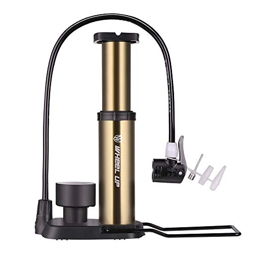 Bike Pump : Pvnoocy Bike Foot Pumps, Bicycle Pump Lightweight High Pressure Compact Foot Activated Floor Pump Competible for Road Mountain Bike