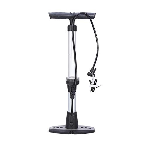 Bike Pump : QinWenYan Bike Pump Aluminum Alloy Bicycle Pump Ergonomic Bicycle Floor Pump With Pressure Gauge And Intelligent Valve Head Especially Suitable For Mountain And Road Bikes Cycling Pump