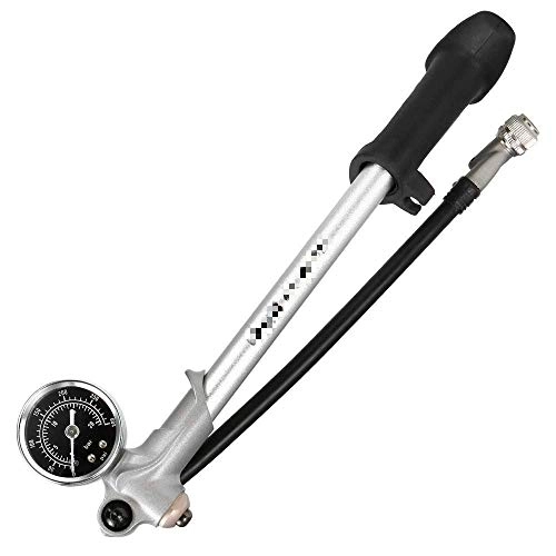 Bike Pump : Qiutianchen Bicycle floor pump, high pressure shock absorber pump, portable and compact.