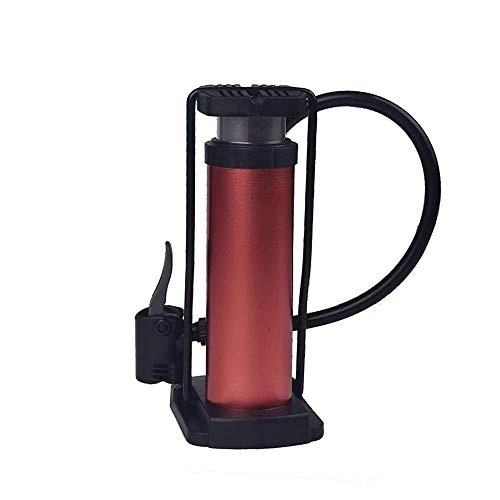 Bike Pump : Qiutianchen Bicycle Foor Pump Includes Mount Kit Mini Bicycle Air Tire Pump Suitable To Mountain Other Road Suitable for Bicycles (Color : Red, Size : 18cm)