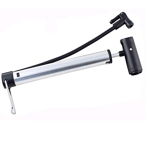 Bike Pump : Qiutianchen Bicycle Foor Pump Includes Mount Kit Mini Bicycle Air Tire Pump Suitable To Mountain Other Road Suitable for Bicycles (Color : Silver, Size : 31cm)
