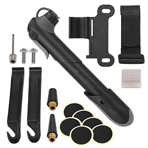 Bike Pump : Qiutianchen Bicycle Foor Pump Lightweight Bicycle Pump Mini Bike Pump Bicycle Pump Suitable for Bicycles (Color : Black2, Size : One Size)