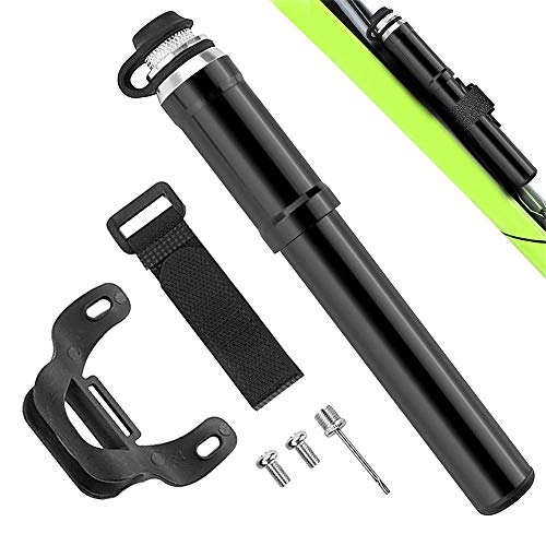 Bike Pump : Qiutianchen Bicycle Foor Pump120 PSI Mini Bike Pump With Mounting Bracket Fits Presta And Schrader Valve For Road Bicycles Mountain BikesPortable And Compact