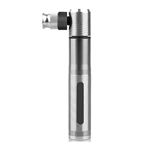 Bike Pump : QQJL Mini portable pump, Bicycle Inflatable Tube Aluminum Alloy Material Universal High-Pressure Schrader Valve and Presta Valve Suitable for Balls and Spherical Toys