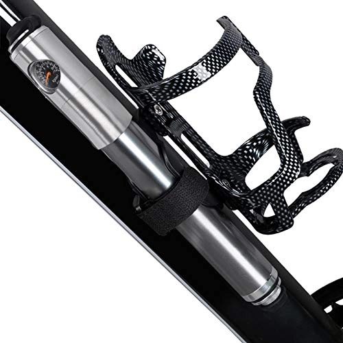 Bike Pump : QXLG Strong and sturdy Portable Bicycle Pump High Pressure Hand Pump Gauge Cycling Tire Inflator Bike Accessories Inflador Bicicleta Schrader Presta Easy to carry (Color : Black Upgrade)