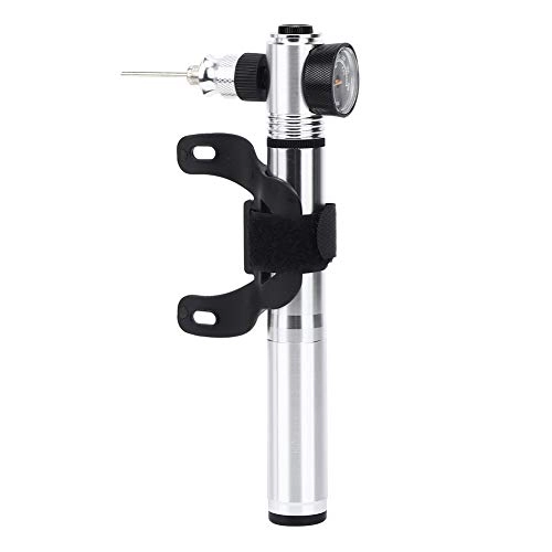 Bike Pump : RiToEasysports 300PSI Mini Two-Way Bike Pump Bicycle Tire Pump with Air Guage Compatible with Presta and Schrader Valves