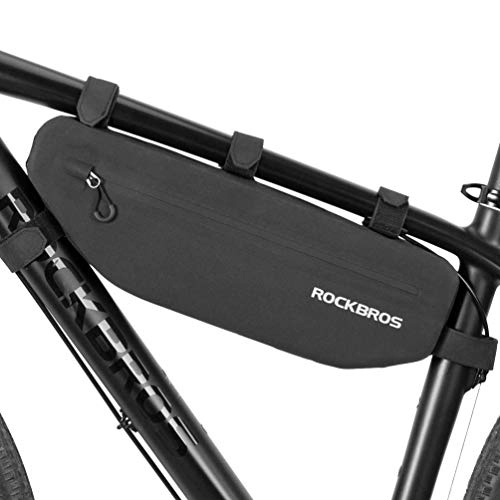 Bike Pump : ROCKBROS Bike Frame Bag Waterproof Bike Triangle Bag Bicycle Crossbar Frame Bag Bike Rack Bag Top Tube Bag Corner Pouch Tool Bag Storage Bag for Bike Cycling Accessories 3L 4L