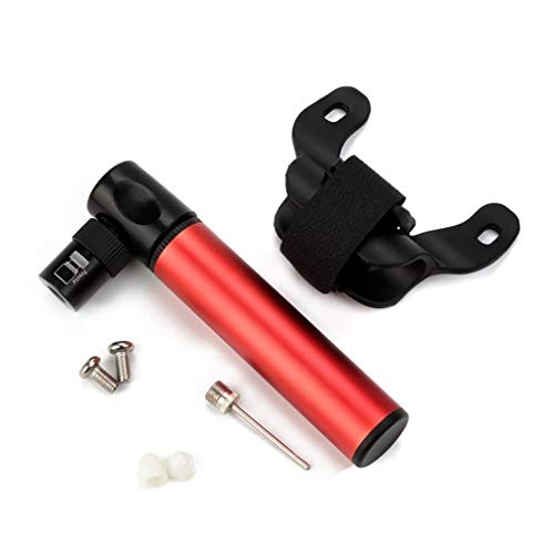 Bike Pump : RUIXFHA Portable Mini Bicycle Tire Pump, Super Fast Tyre Inflation Compatible, Red