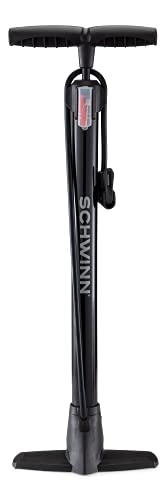 Bike Pump : Schwinn Unisex's Basic Floor Pump, Black, 16-Inch