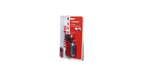Bike Pump : Sram MTB Trigger CO2 Inflator 16 g Non-Threaded Cartridge - Red