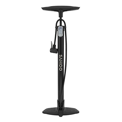 Bike Pump : Staright Portable Bicycle Floor Pump 120PSI Bike Air Pump Presta & Schrader Valves Tire Tube Inflator with Multifunction Ball Needle Bike Tire Pump Cycling Air Inflator
