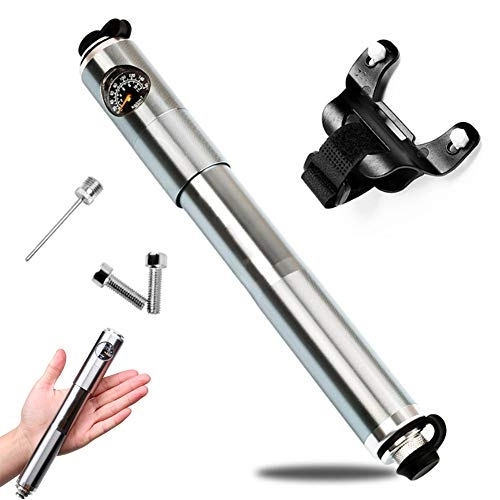 Bike Pump : SUSHOP Telescopic Mini Bicycle Pump, 160 PSI Fits Presta And Schrader Valves, Mini Portable Bicycle Tire Pump for Road, for Road And Mountain Bikes, 22.2Cm