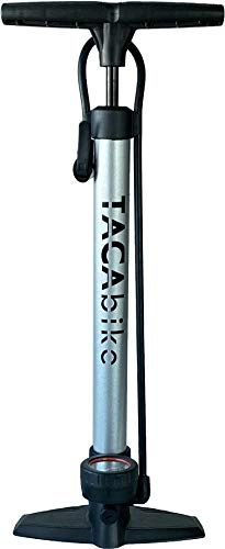 Bike Pump : Tacabike High Pressure Floor Pump, Silver