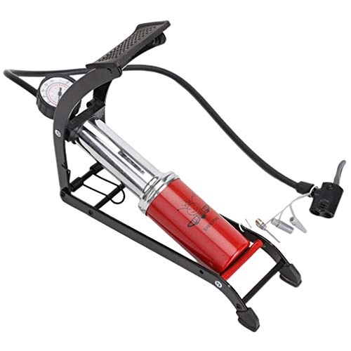 Bike Pump : Toddmomy Bike Pump Mini Portable Bicycle Foot Pump with Pressure Gauge Bike Tire Air Pump for Road Mountain BMX