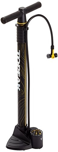 Bike Pump : Topeak Unisex Adult JoeBlow FAT Floor Pump - Black, 69 x 17 x 23 cm