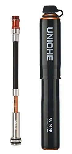 Bike Pump : UNICHE Mini Bike Pump(SBV3) W / Gauge for Inflating Bike Tires to 110 PSI. Mini Bicycle Pump for Mountain, Urban, BMX and DH Bikes, Fits Schrader and Presta. Mount Kit Included.