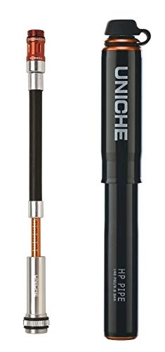 Bike Pump : UNICHE Mini Bike Pump(SHP3) W / Gauge for Inflating Bike Tires to 140 PSI. Mini Bicycle Pump for Road, Mountain, Urban, BMX and DH Bikes, Fits Schrader and Presta. Mount Kit Included.