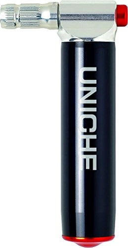 Bike Pump : UNICHE Pro CO2 Inflator with Cartridge Storage Canister for Bikes (W / O CO2 Cartridge) - Black
