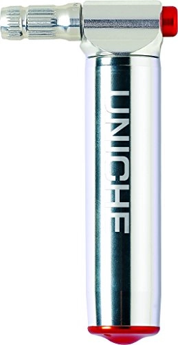 Bike Pump : UNICHE Pro CO2 Inflator with Cartridge Storage Canister for Bikes (W / O CO2 Cartridge) - Silver
