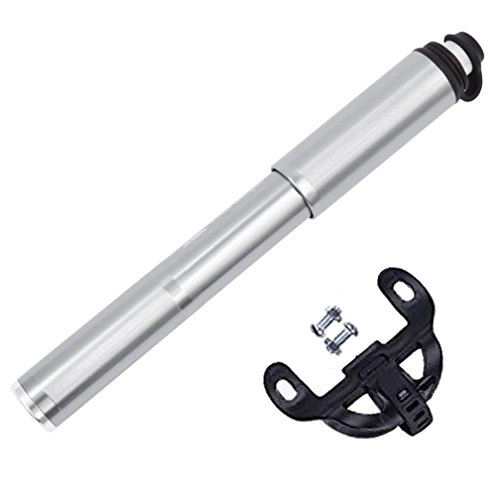 Bike Pump : Upgrade] Mini Bike Pump , CulturesIn Portable Reliable High Pressure Compact and Light Hand Pump for Road, Mountain, BMX Bicycle, Touring, Hybrid and Fat Tyres with Presta and Schrader Valve Compatible