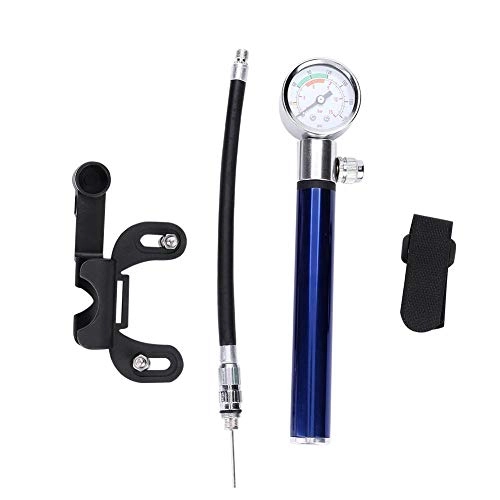 Bike Pump : VGEBY1 Bicycle Pump, 88PSI Foldable Bike Ball Portable Pump with Mount Accessory Cycling Air Inflator(Blue)
