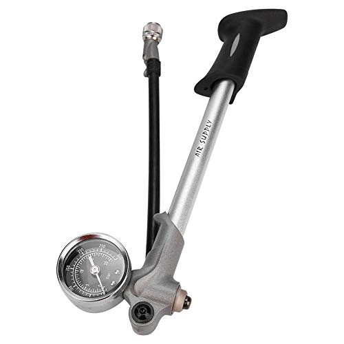 Bike Pump : VGEBY1 Bicycle Pump, High Pressure Floor Bike Pump with Gauge and Smart Valve Head Bike Accessories(silver)