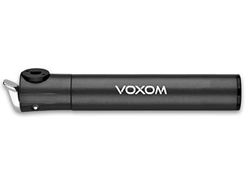 Bike Pump : Voxom Unisex_Adult CNC-Minipumpe Pu5 Schwarz, 8 Bar Air Pump, Black, standard size