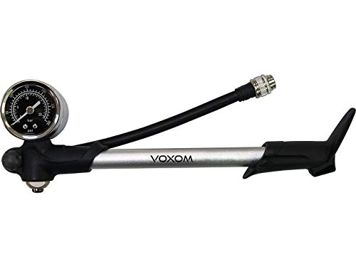 Bike Pump : Voxom Unisex_Adult Gabel- / Dämpferpumpe Pu7 Schwarz-Silber, 300psi Air Pump, Black / Silver, standard size
