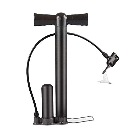 Bike Pump : WCJ Mini Bike Pump, Mini Bicycle Pumpwith pressure gauge Hand Pump with Needle Perfect for Balloon Inflatable Boat Swim Ring