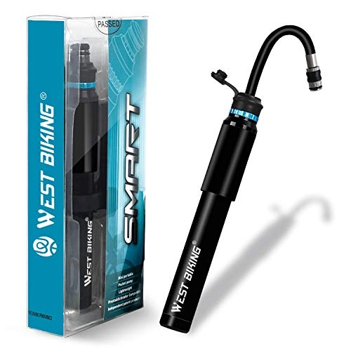 Bike Pump : WESTGIRL Mini Bike Pump, Bicycle Tire Pump Fits Presta and Schrader Reliable Hand Air Pumps High pressure 150 PSI for Road, Mountain and BMX Bikes