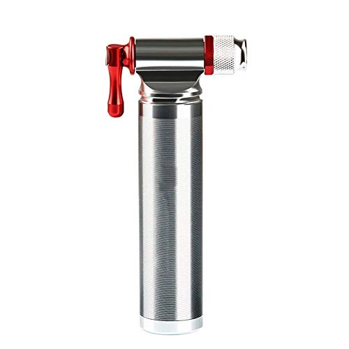Bike Pump : Wghz Portable High-Strength Air Pump Bike Inflator Super Lightweight For MTB Road Bike Cycling Pump Bicycle Accessories (Color : Silver)