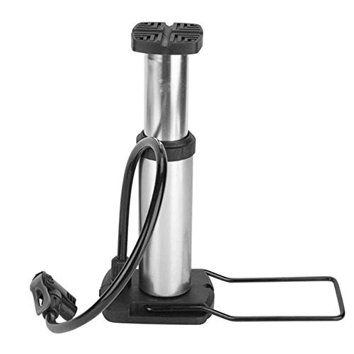 Bike Pump : Wghz Ultra-light Bicycle Pump For MTB Bike Pump Portable Cycling Inflator Air Pump Bike Basketball Floor Pump Foot Activated (Color : Black)