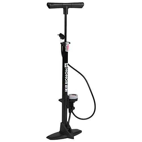 Bike Pump : WJY Foot Pump For Bicycl Bicycle Floor Pump Tire Inflator with Gauge Cycling Bike Air Pump Bike Tire Inflator Accessories