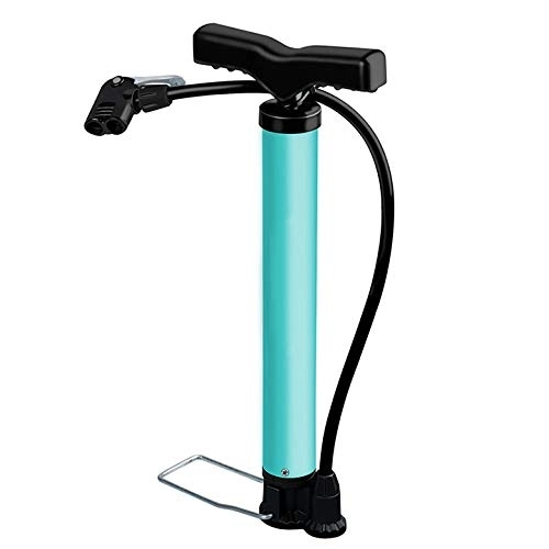 Bike Pump : WXGZS Bike Pump, 120 / 160PSI Steel Turquoise Cycling Pump Air Inflator Valve Road MTB Bike Tire Bicycle Pump