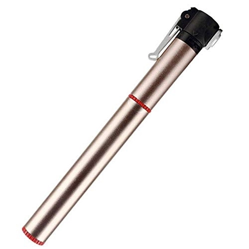 Bike Pump : WYJW Bike Pump, Aluminum Alloy Portable Mini Bicycle Tire Pump, Fast Tyre Inflation, Ideal for Road, Mountain, Hybrid Bikes & Baby Pram