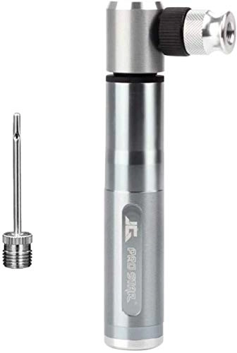 Bike Pump : WYJW Solid Mini Bicycle Air Pump Portable Bike Pump High Pressure Inflatorfor For Mountain Road Bike Cycling Accessories (Silver) Durable