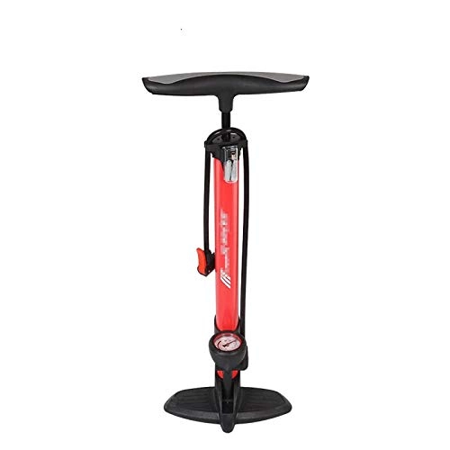 Bike Pump : xiaokeai Bicycle Tire Pump Floor-standing High-pressure Pump, Ergonomic Handle (with Barometer)