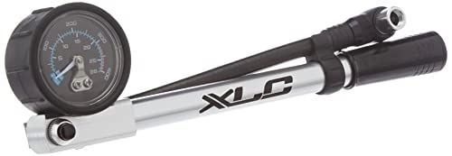 Bike Pump : XLC Unisex 2501956610 Suspension Pump – Black, 10 x 3 x 3 cm