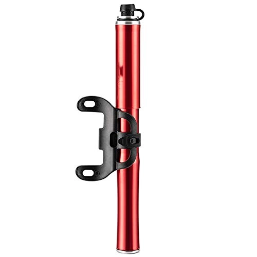 Bike Pump : XMSIA Inflator Aluminum Alloy Pump Portable Basketball Inflatable Tube Mountain Bike Pump Bicycle Tire (Color : Red, Size : 22.5cm)