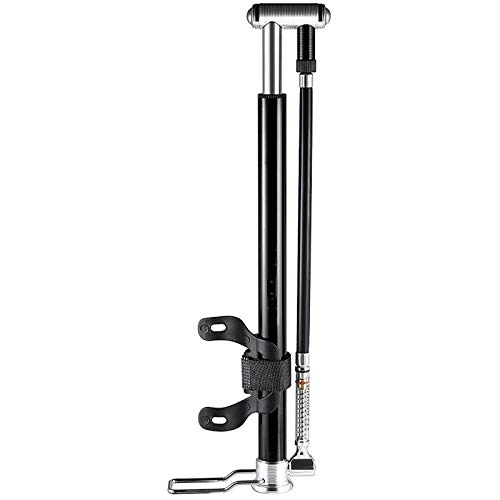 Bike Pump : XMSIA Inflator High Pressure Pump Bicycle Basketball Inflatable Tube Mini Portable Lightweight Pump Bicycle Tire (Color : Black, Size : 32x2cm)