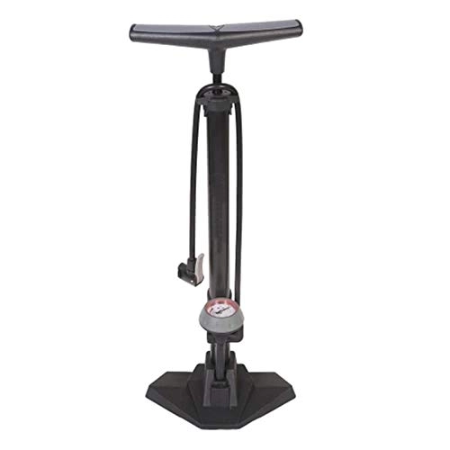 Bike Pump : yaunli Bicycle pump Bicycle Floor Air Pump With 170PSI Gauge High Pressure Bike Tire Inflator Portable bicycle floor pump (Color : Black, Size : ONE SIZE)
